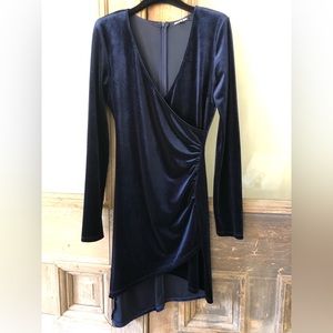 Gianni Bini Navy Velvet Dress